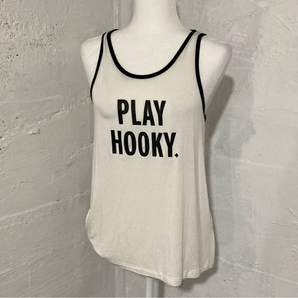 Kate Spade collab with Beyond Yoga Play Hooky tank